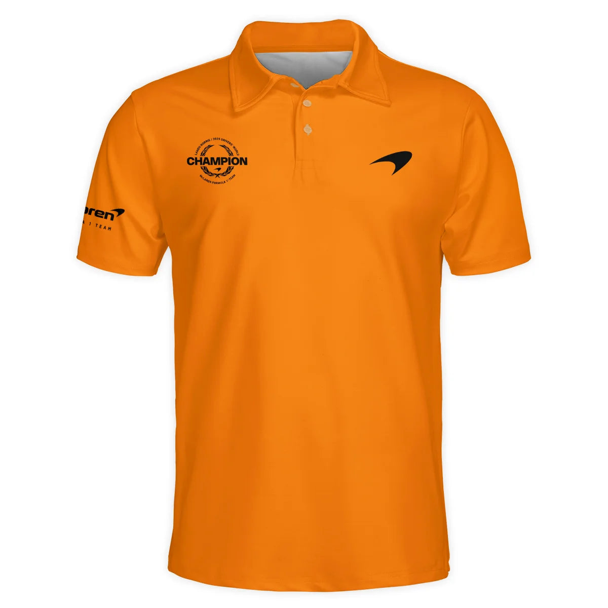 Lando Norris 2025 Drivers’ World Champion McLaren F1 Team Polo Shirt BLVALN051225A4PL