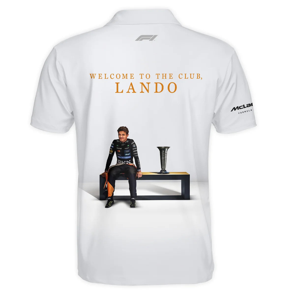 Welcome To The Club Lando Norris McLaren F1 Team Polo Shirt BLNRWDCA14PL