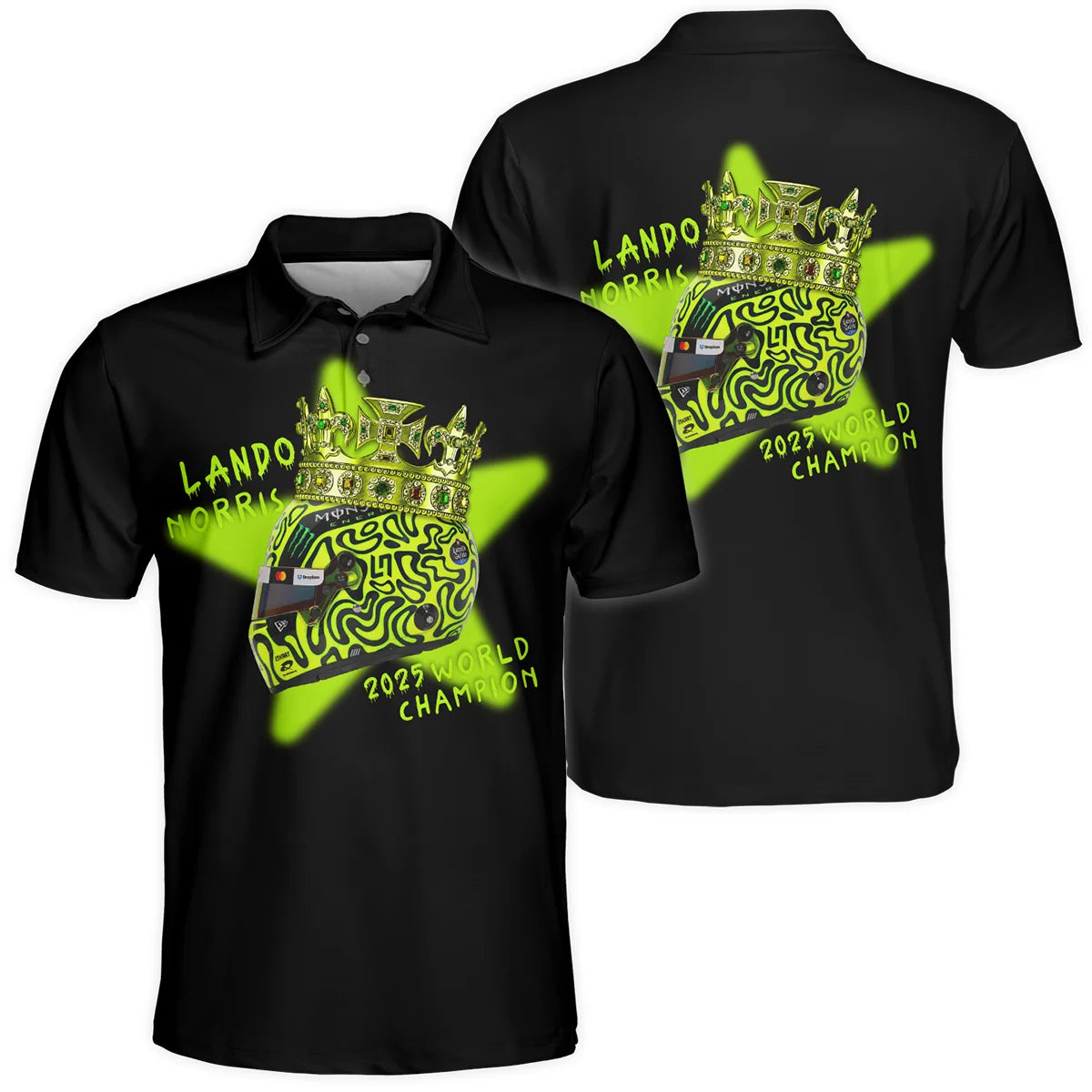 Lando Norris Crown World Champion Polo Shirt BLVALN051225A6PL