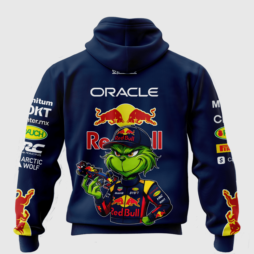Red Bull Racing x Grinch Hoodie, T Shirt, Zip Hoodie, Sweatshirt