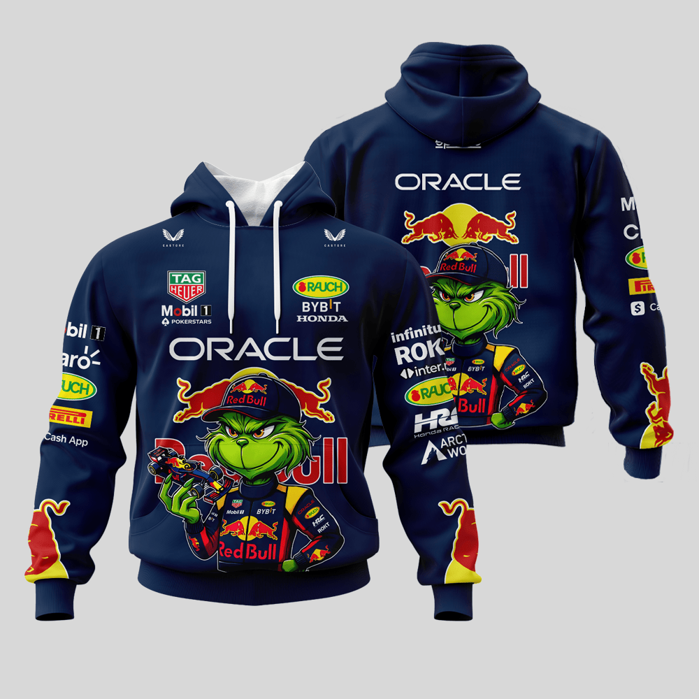 Red Bull Racing x Grinch Hoodie, T Shirt, Zip Hoodie, Sweatshirt