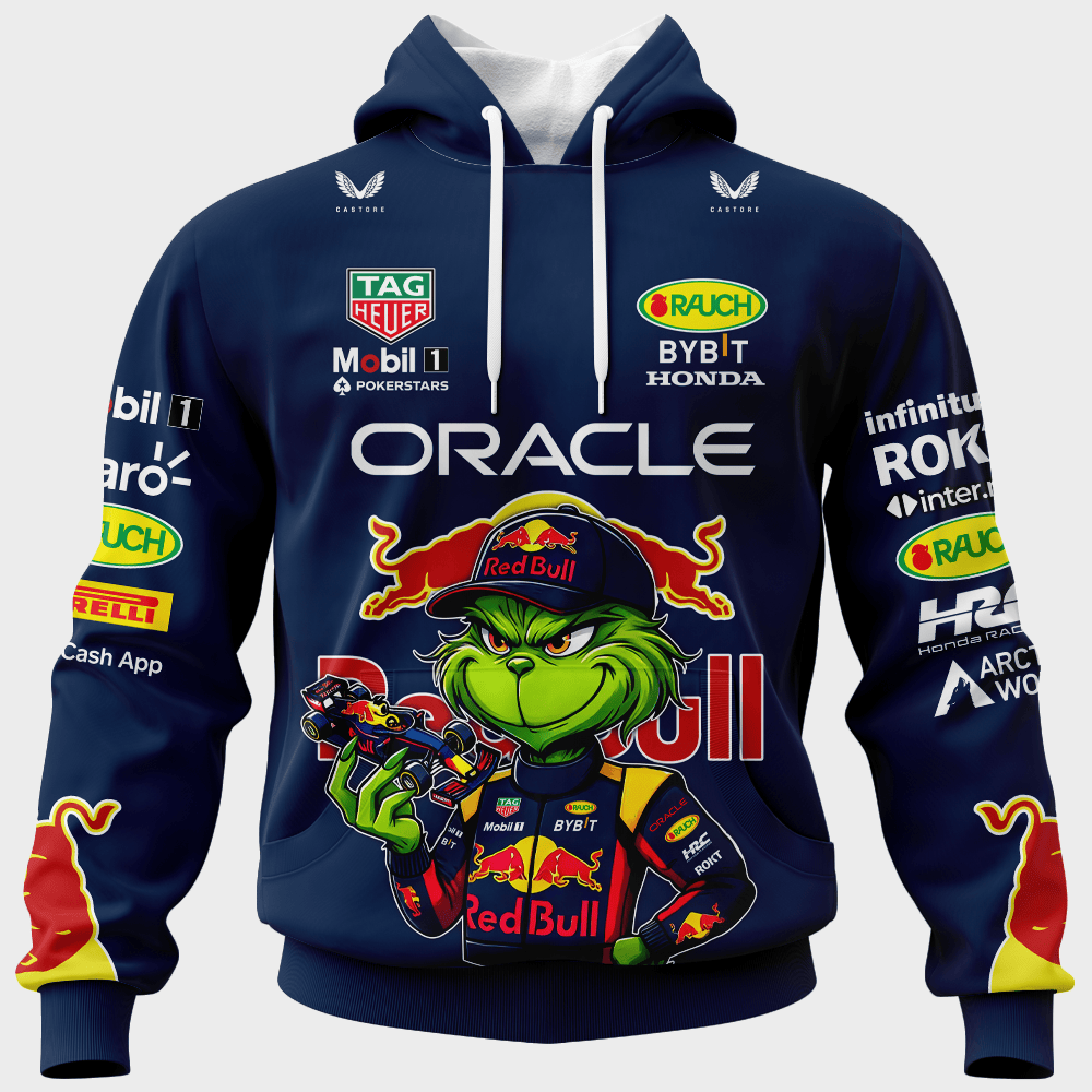 Red Bull Racing x Grinch Hoodie, T Shirt, Zip Hoodie, Sweatshirt