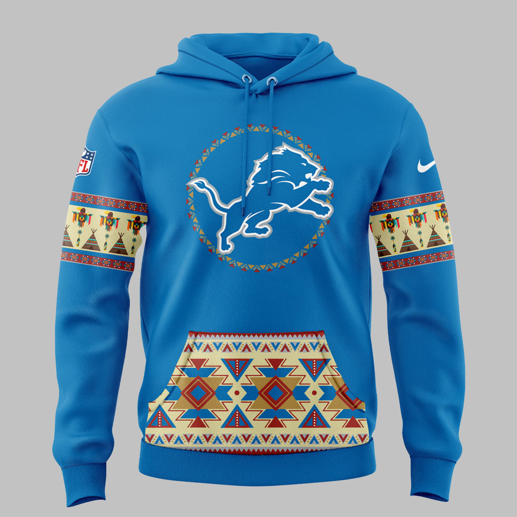 Detroit Lions Native American Heritage Hoodie