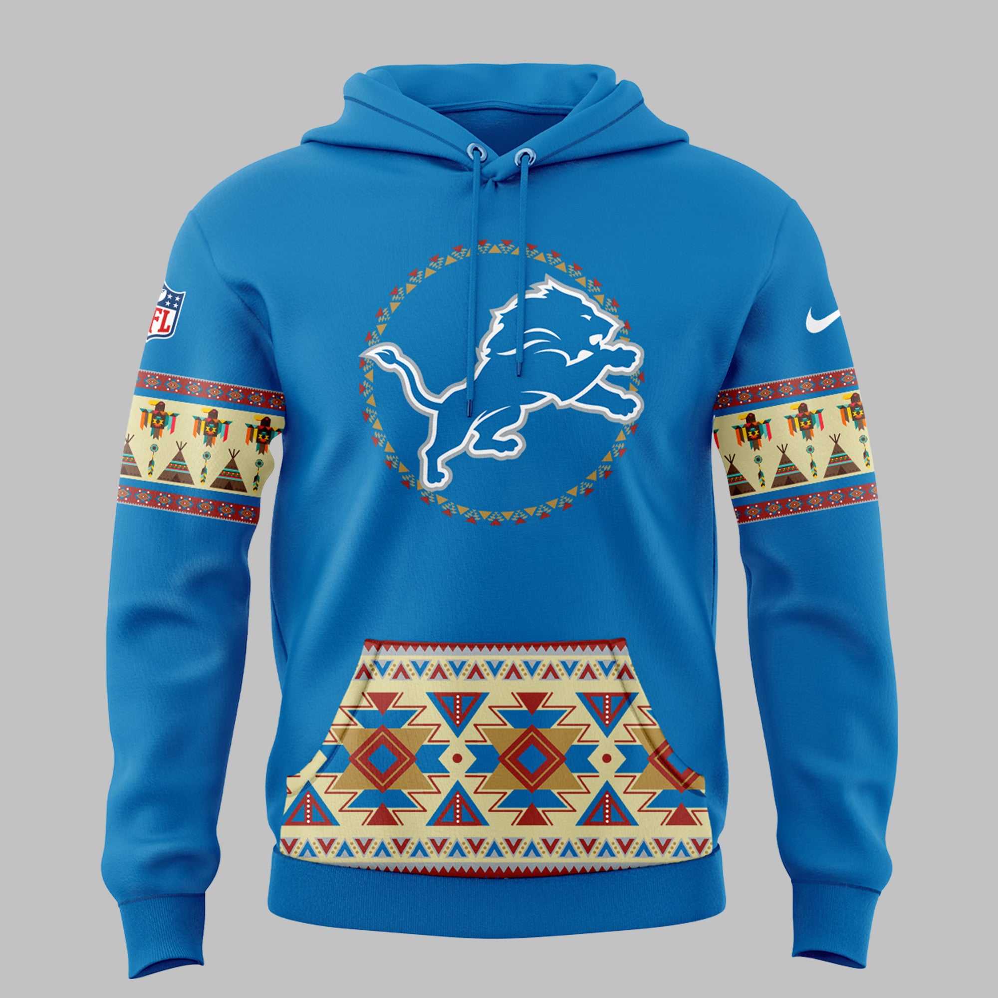 Detroit Lions Native American Heritage Hoodie