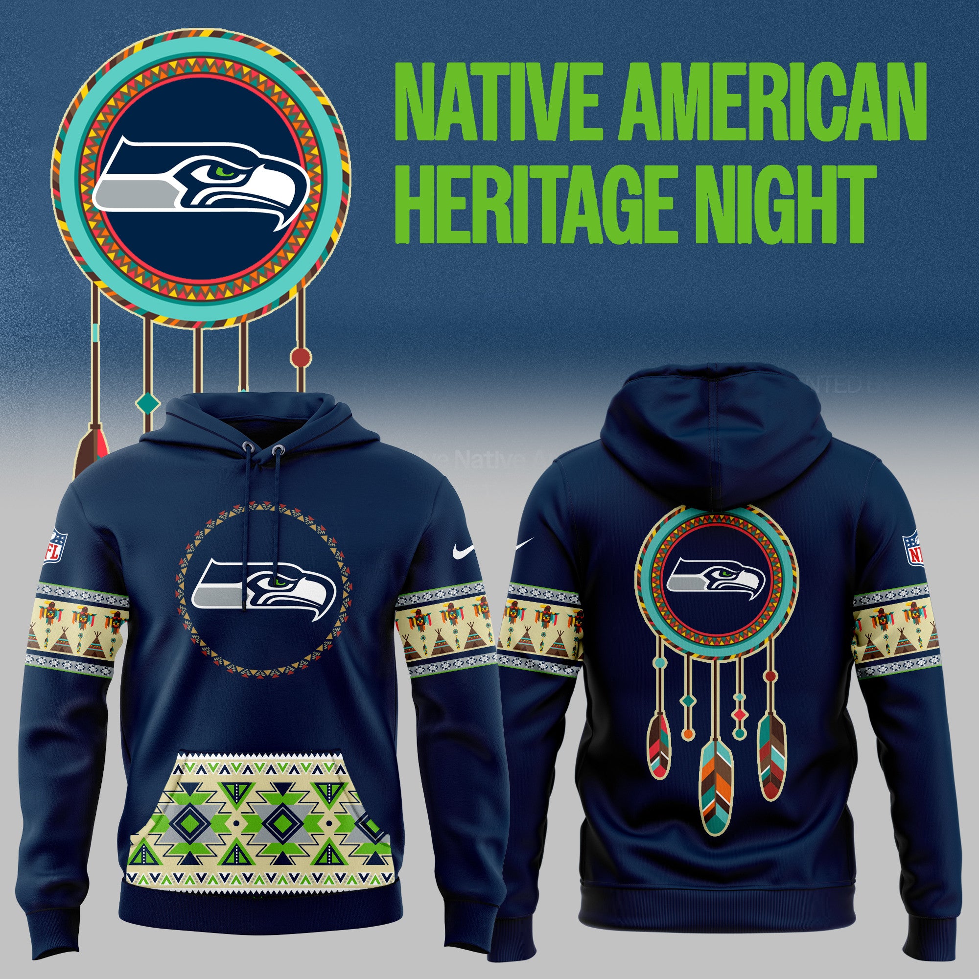 Seattle Seahawks Native American Heritage Hoodie