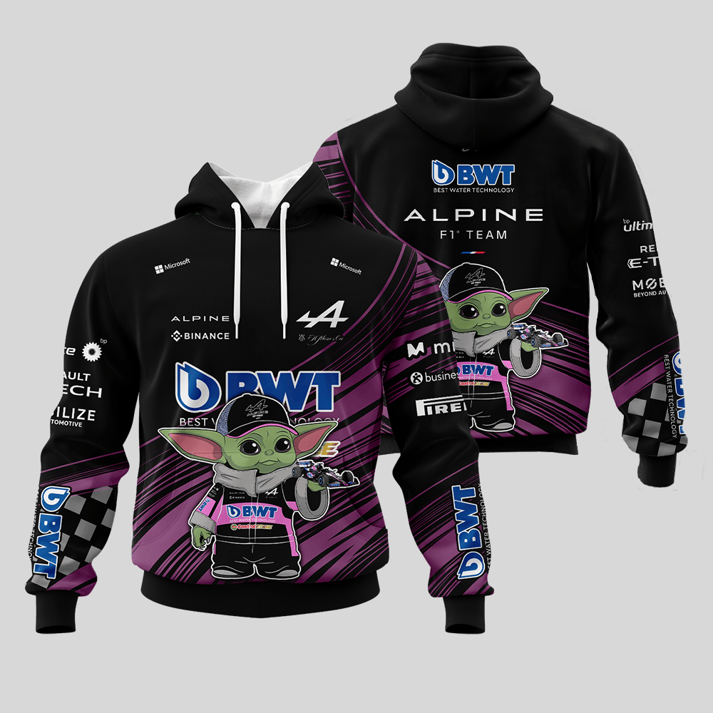 Alpine F1 Team x BBYoda Hoodie, T Shirt, Zip Hoodie, Sweatshirt