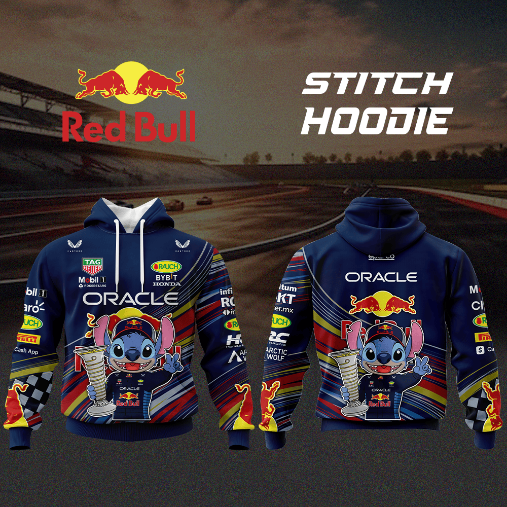 Red Bull Racing x Stitch Style Hoodie, Kid Hoodie, T Shirt, Zip Hoodie, Sweatshirt