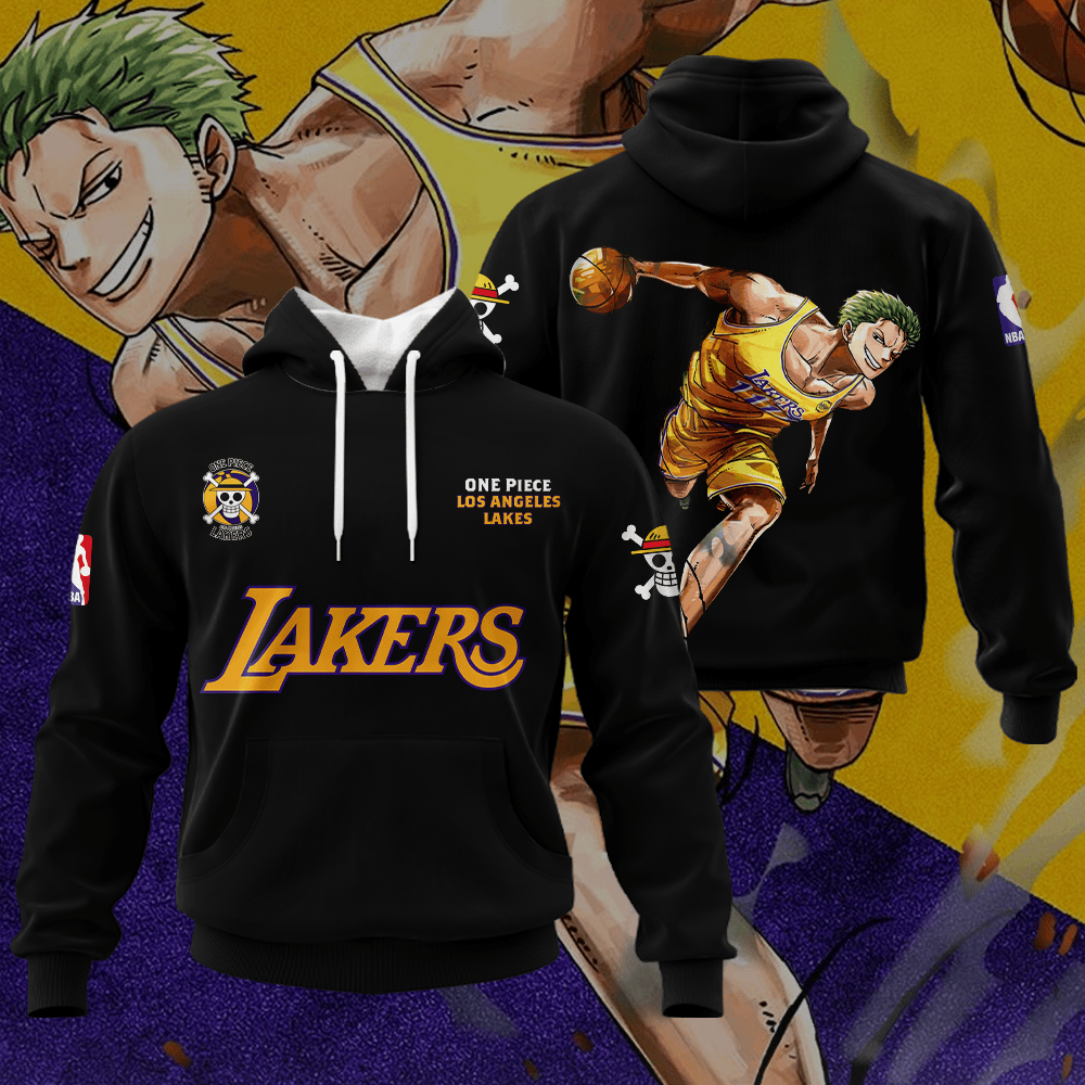 Roronoa Zoro x LA Lakers 3D Apparel