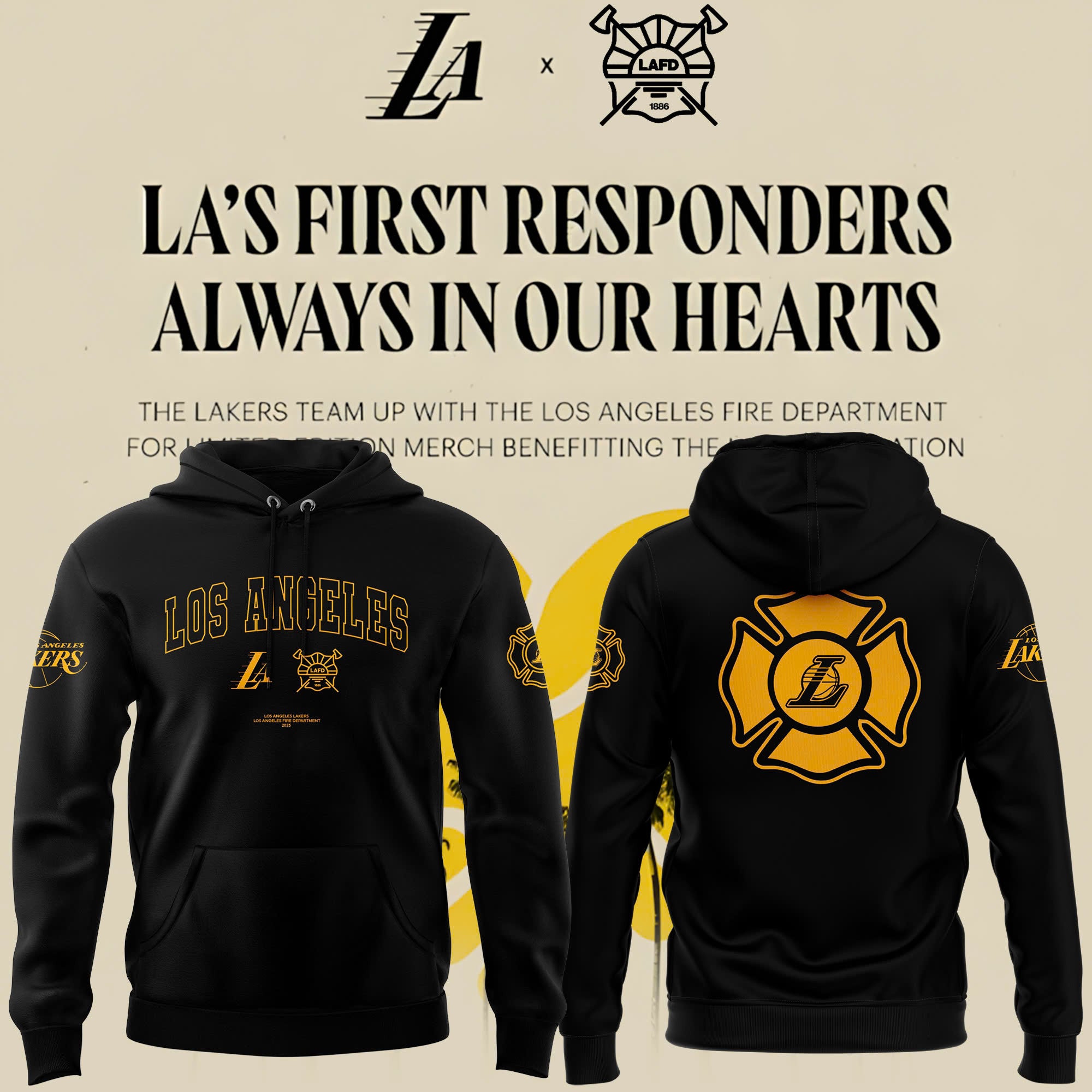 LAFD x Los Angeles Lakers Hoodie