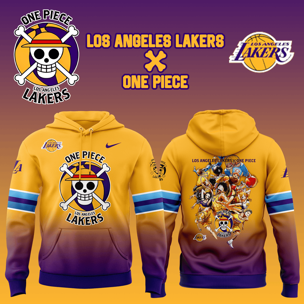 Limited Los Angeles Lakers x One Piece Hoodie