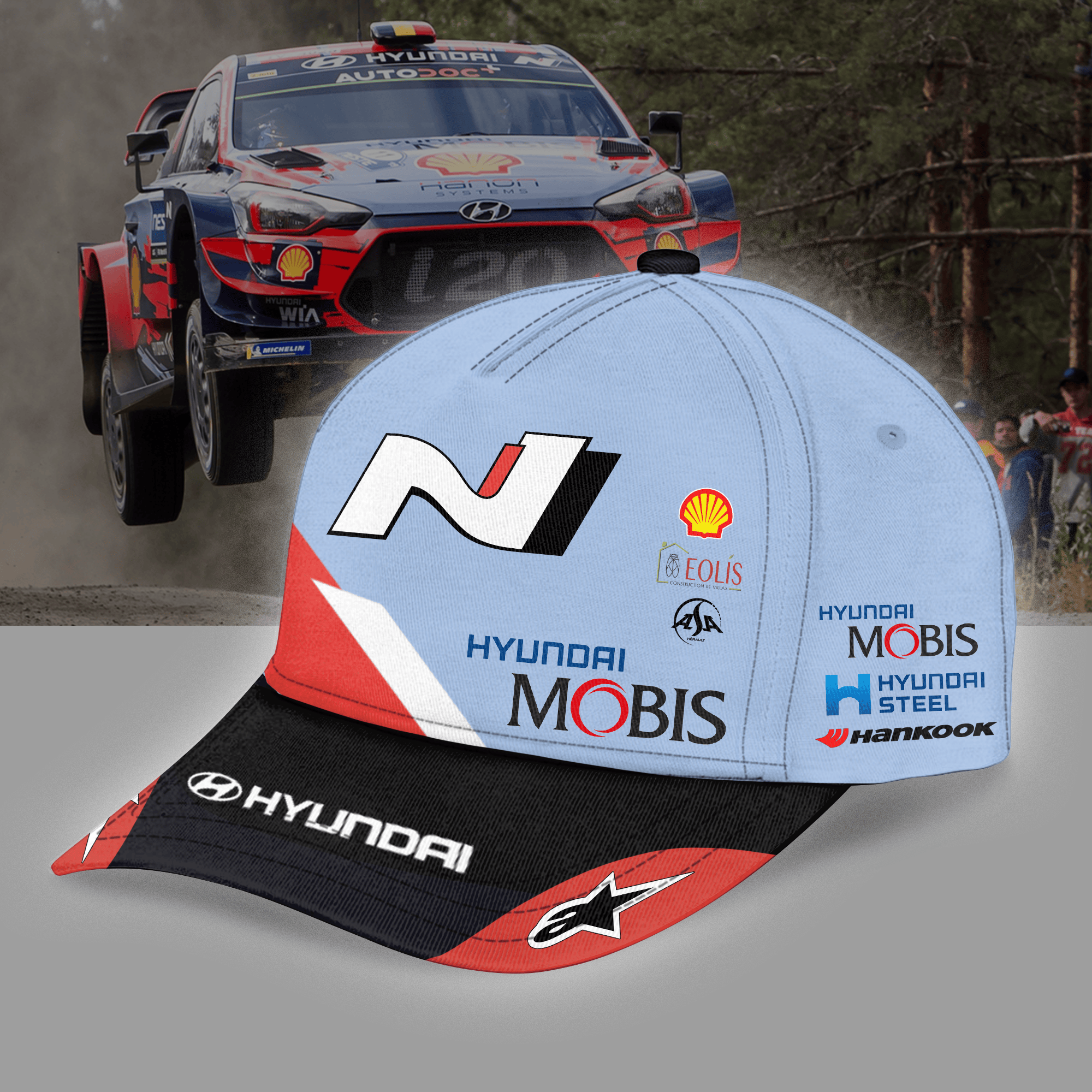 Hyundai Shell Mobis WRT Premium Polo Shirt