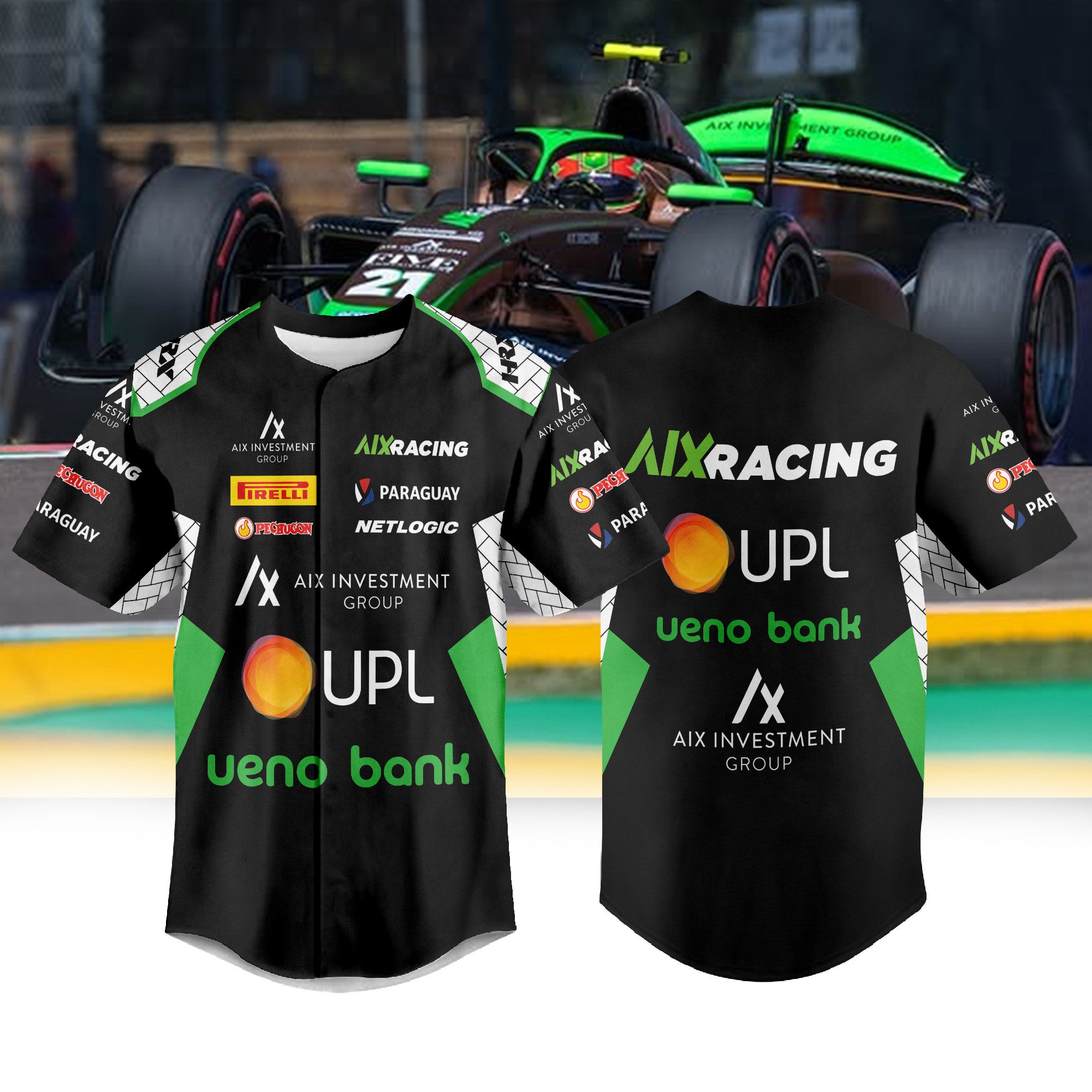 AIX Racing F3 Baseball Jersey