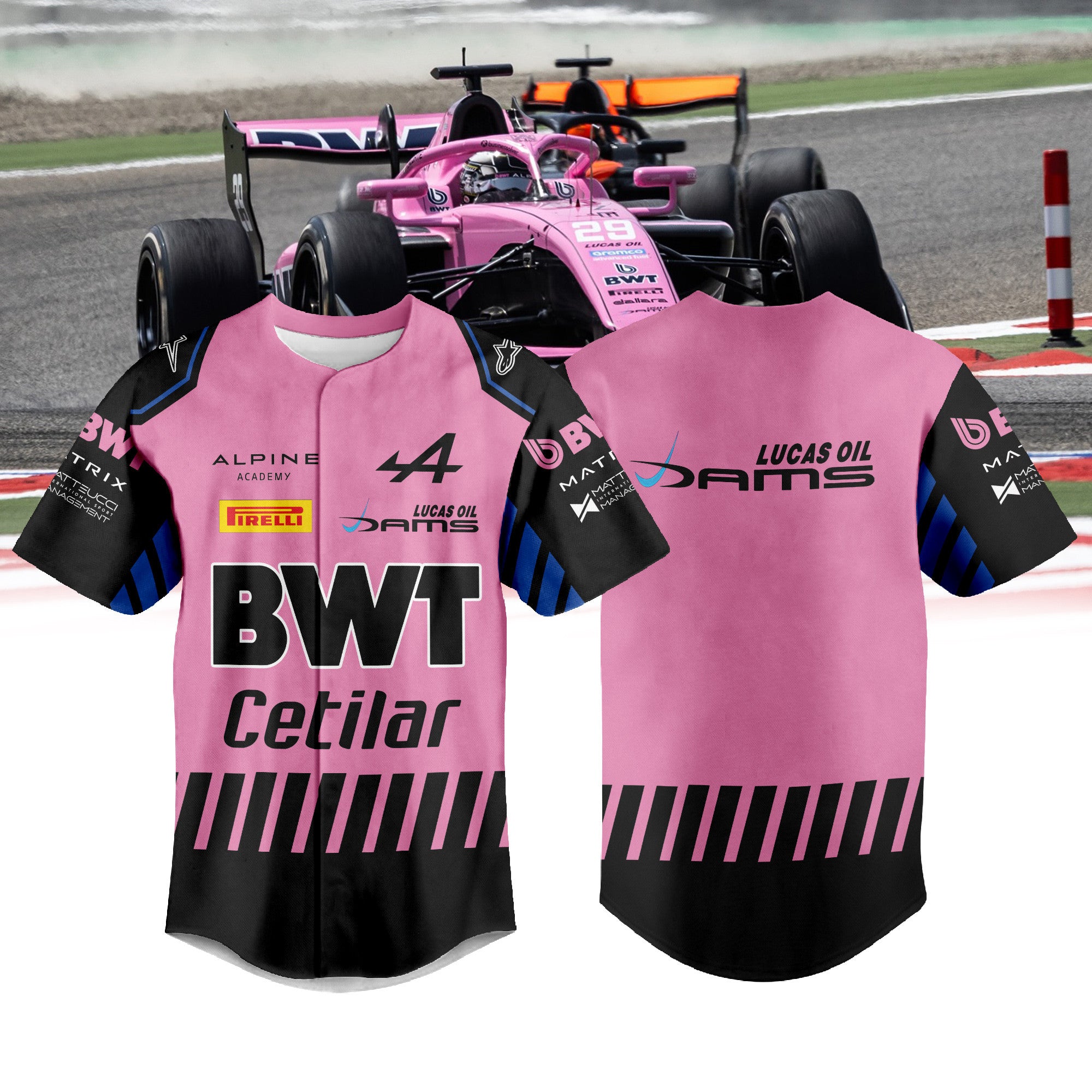 DAMS Lucas Oil F3 Baseball Jersey