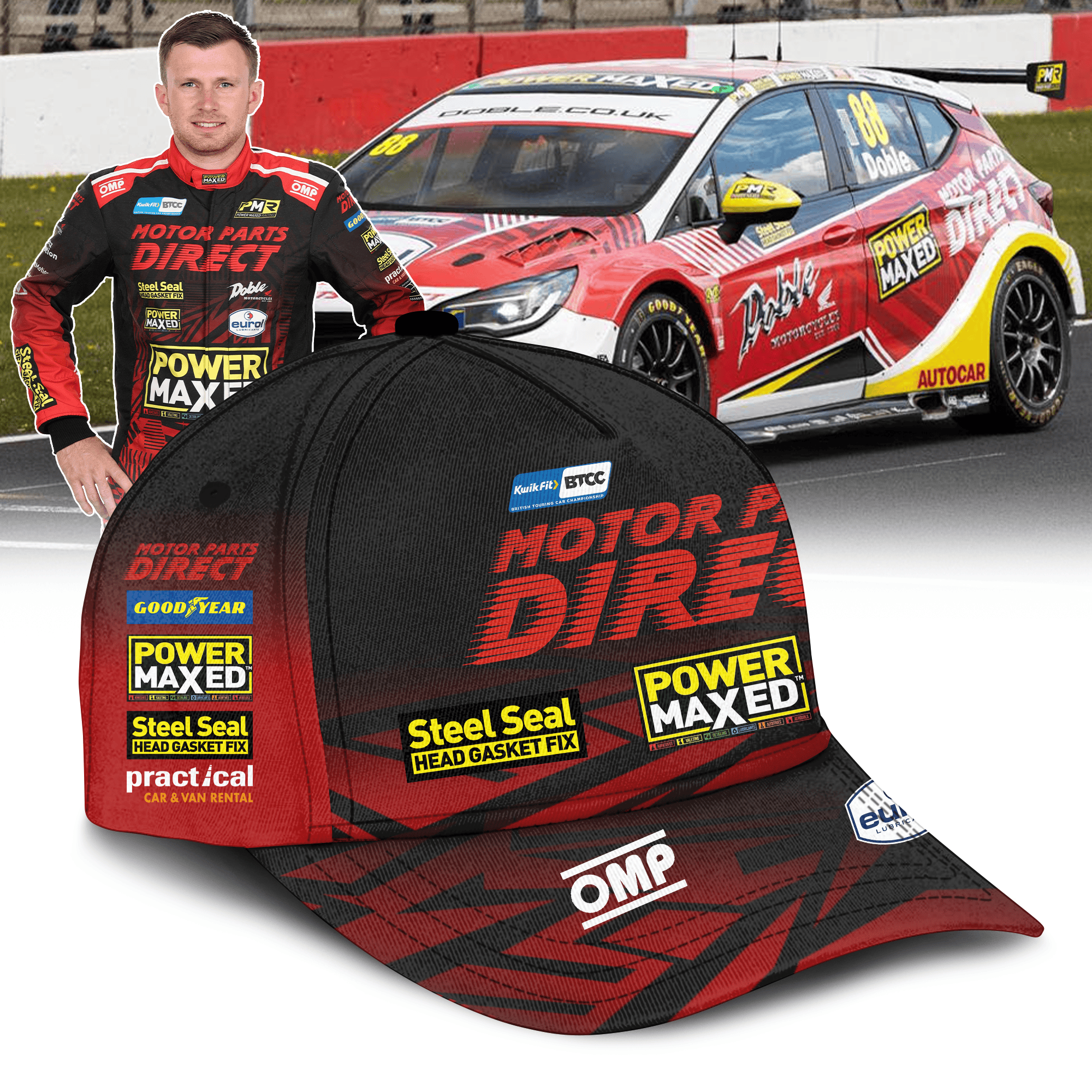 Motor Parts Direct with Power Maxed Racing BTCC 3D Apparel