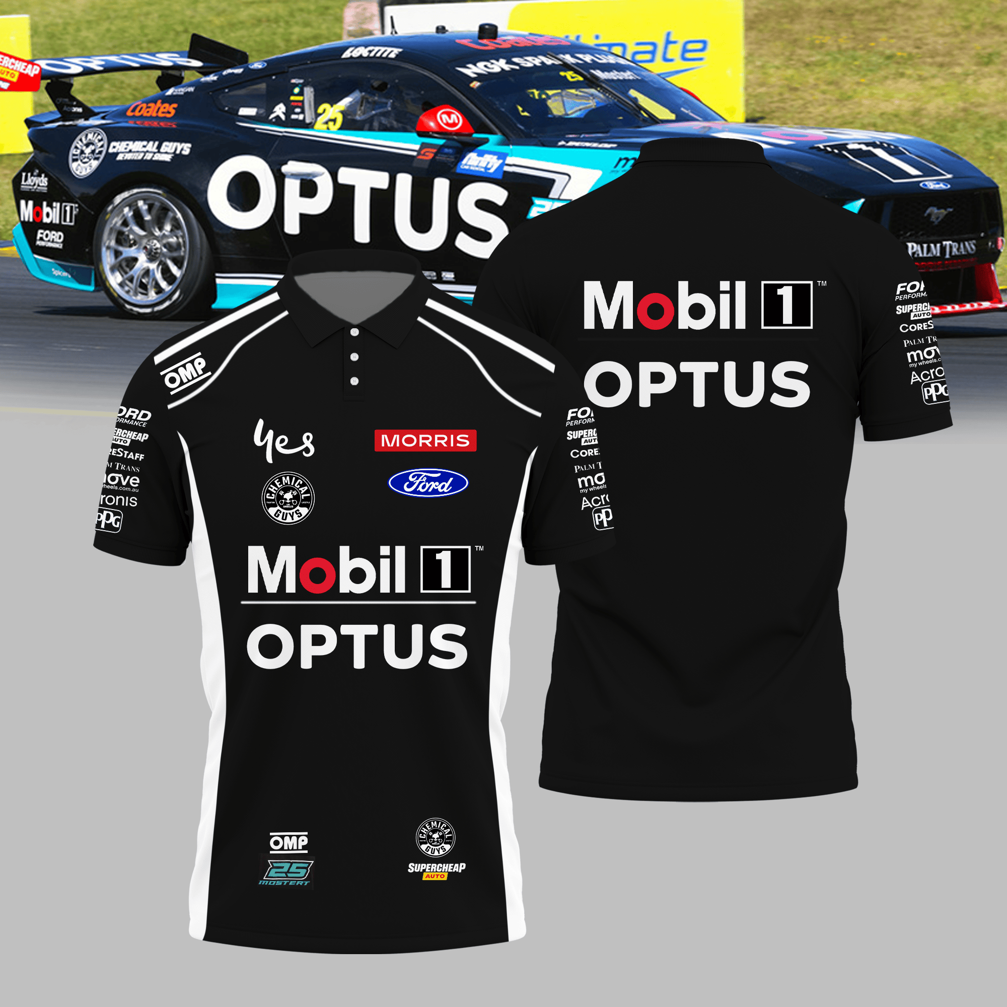 Mobil1 Truck Assist & Mobil1 Optus Racing | Chaz Mostert Premium Polo Shirt