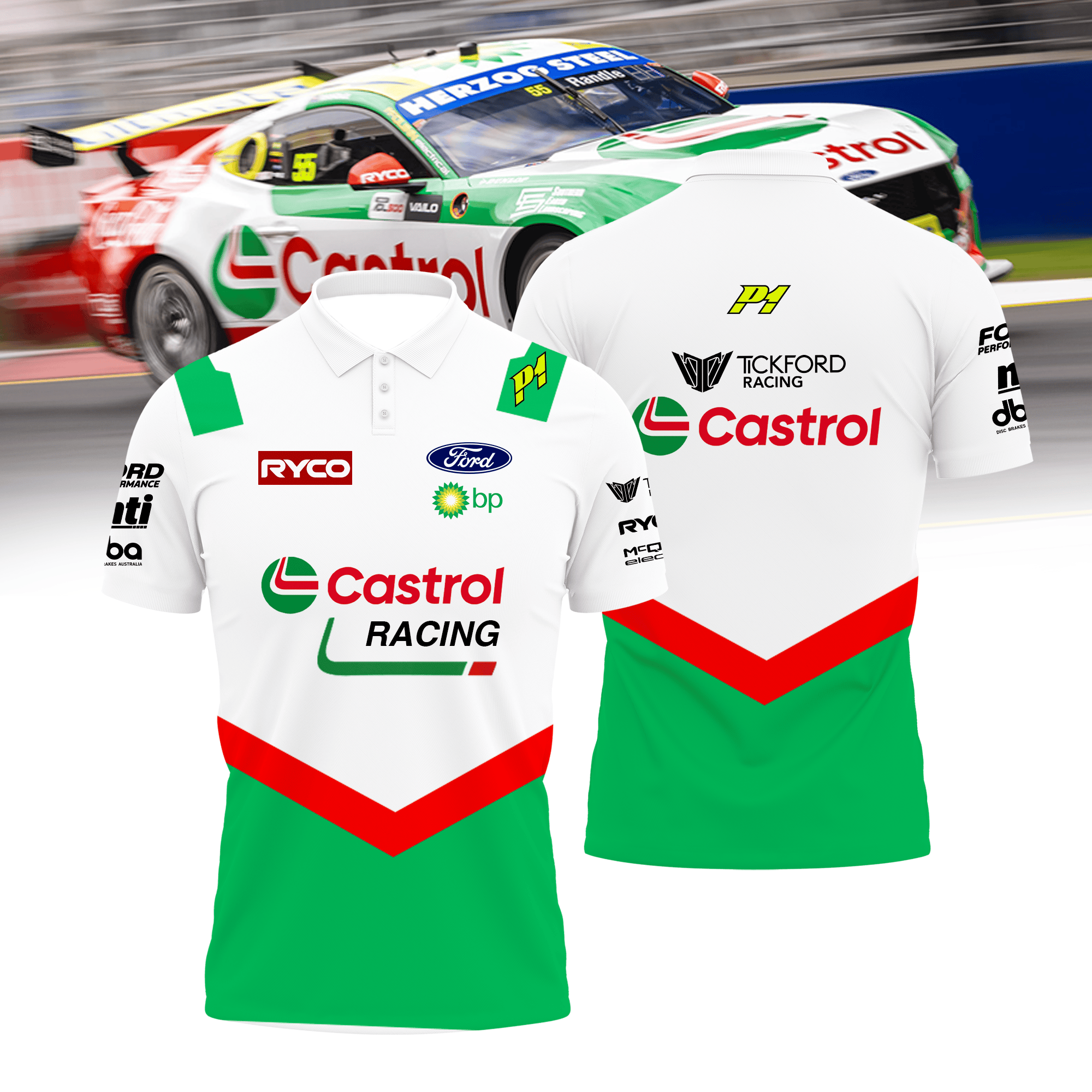 Monster Castrol Racing |Thomas Randle Premium Polo Shirt