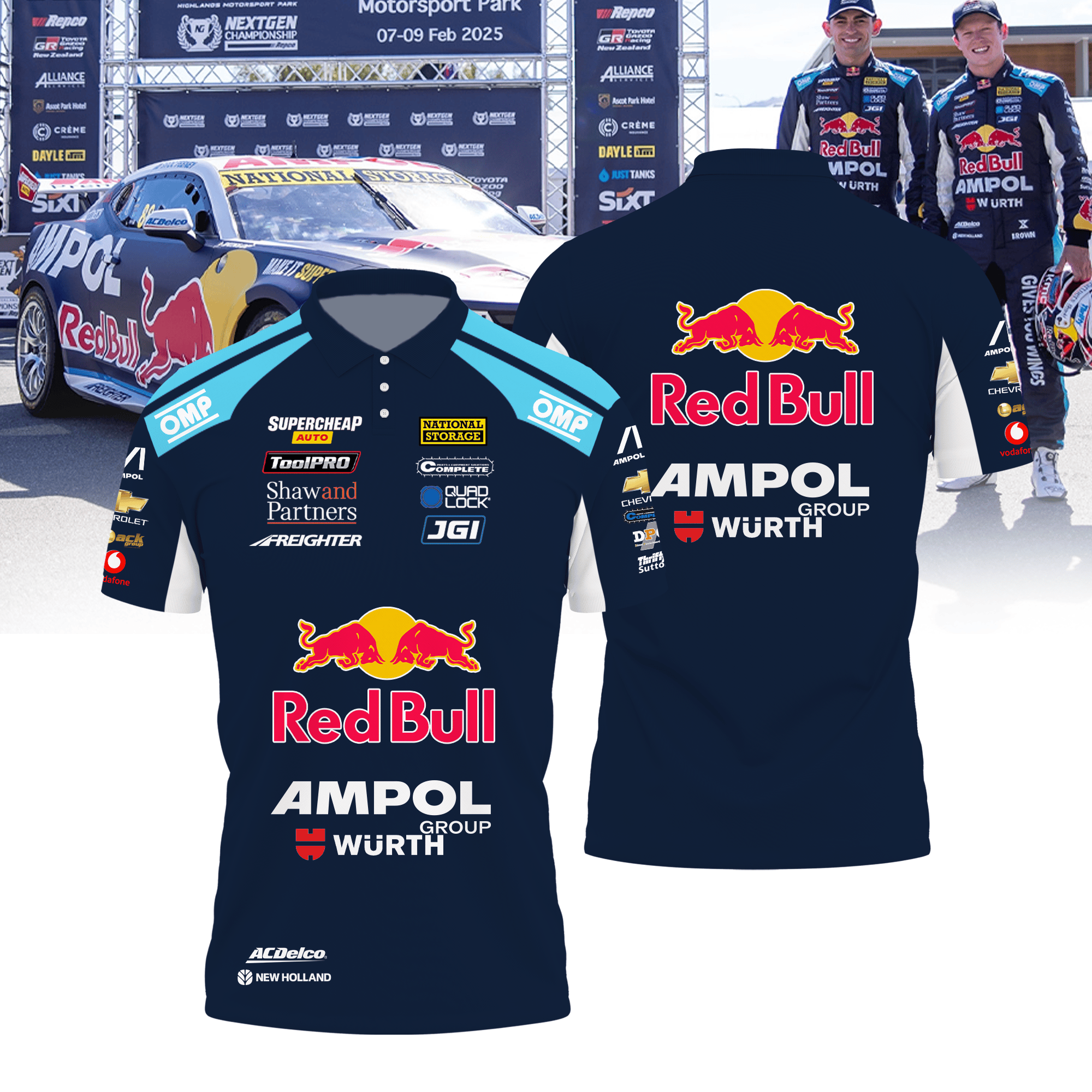 Red Bull Ampol Racing Premium Polo Shirt
