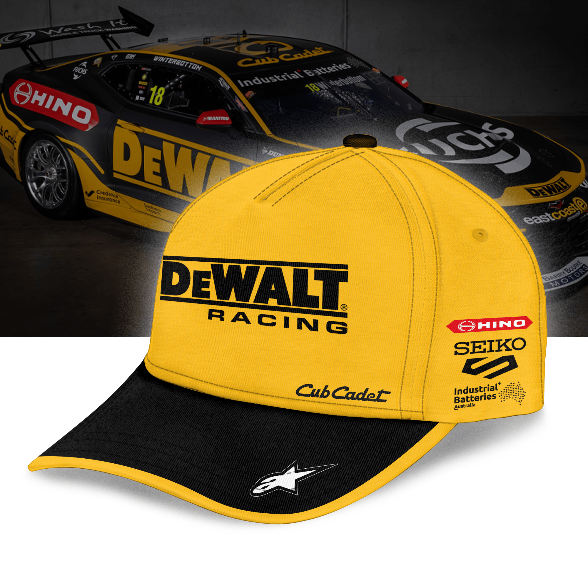 DEWALT & Tradie Energy Racing|Anton De Pasquale 3D Apparel
