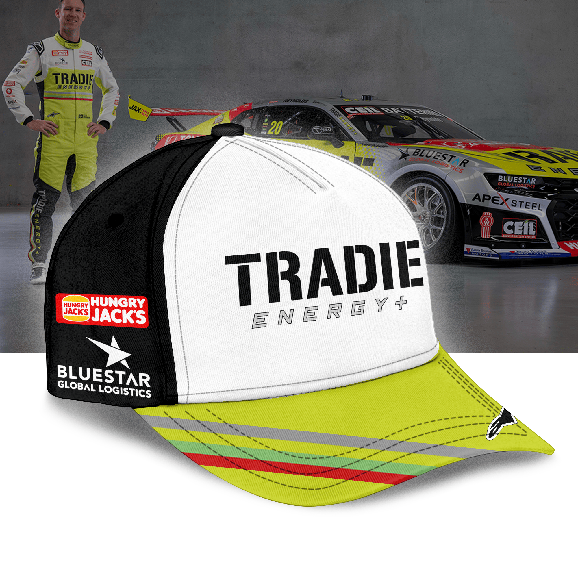 DEWALT & Tradie Energy Racing|David Reynol 3D Apparel