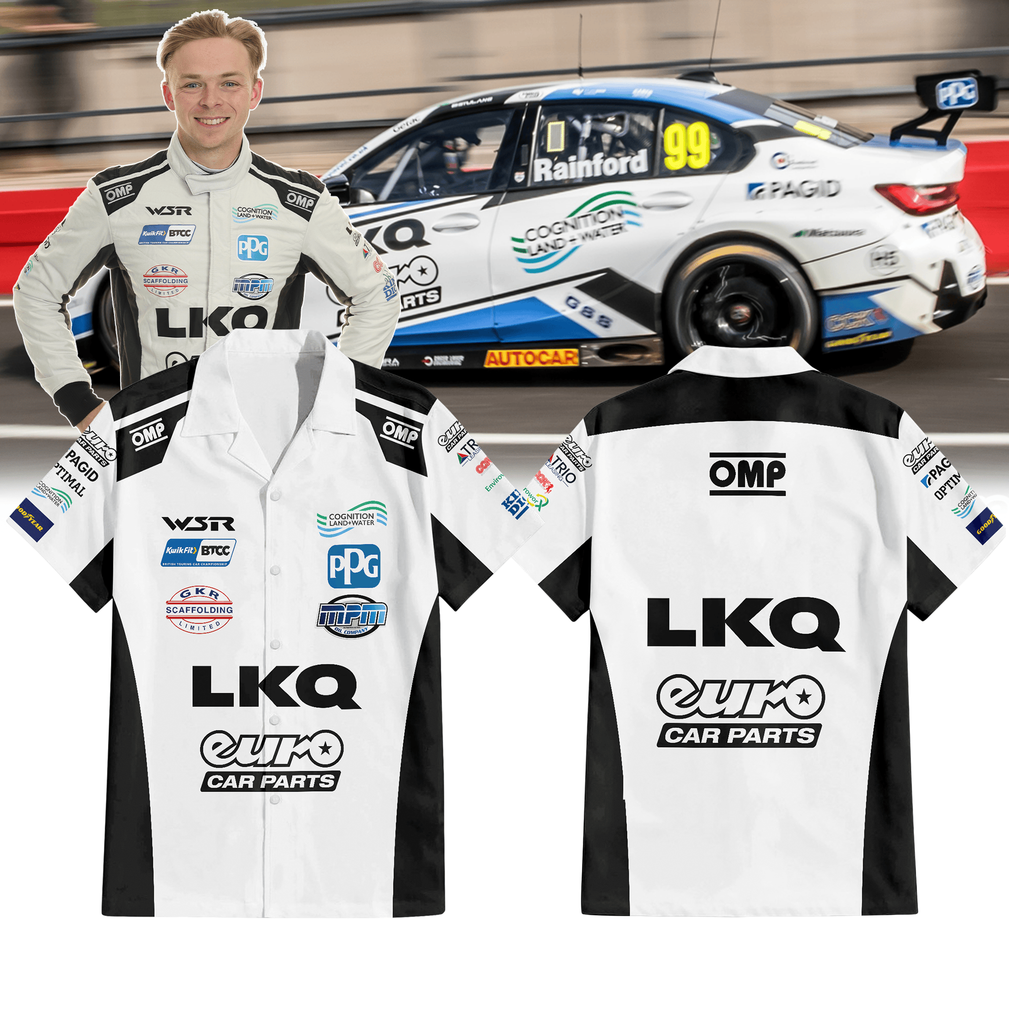 LKQ Euro Car Parts with WSR Premium Hawaiian Shirt