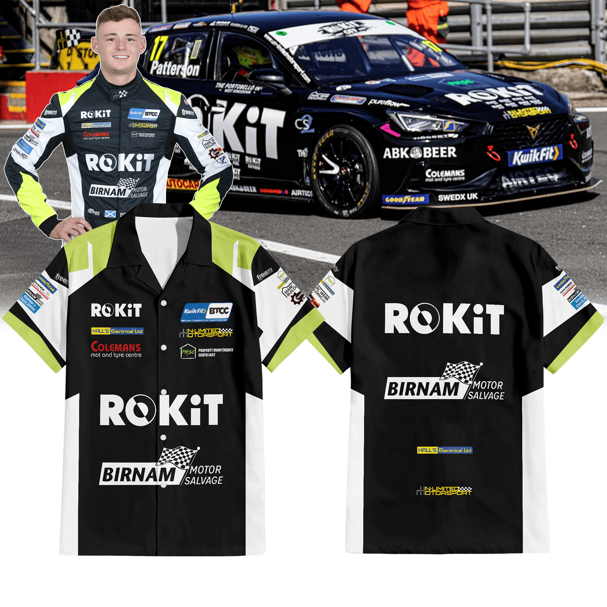 ROKiT Racing with Un Limited Motorsport Premium Hawaiian Shirt