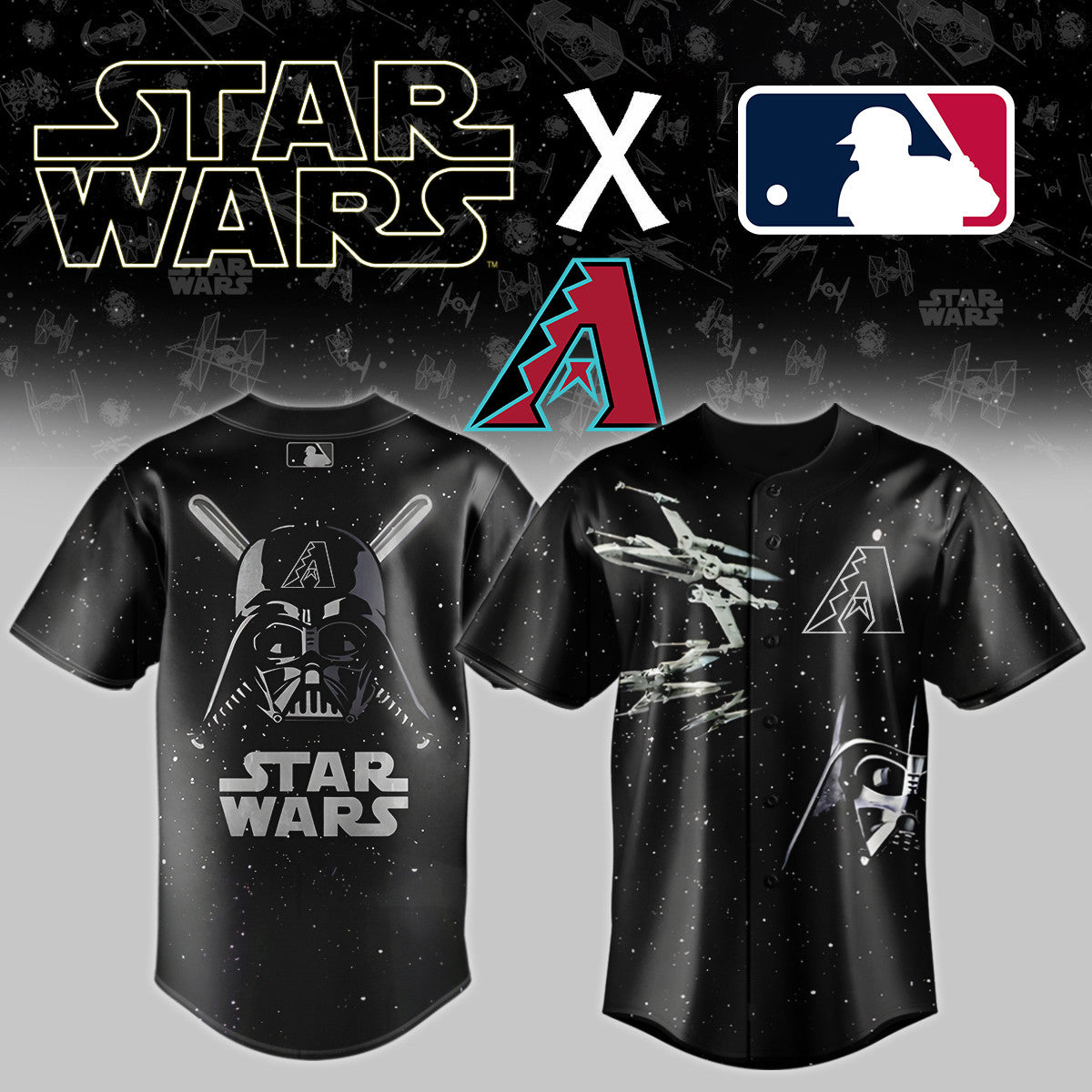 Arizona Diamondbacks x Star wars Baseball Jersey
