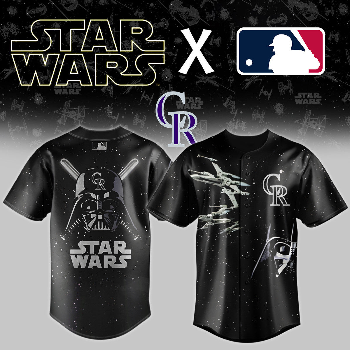 Colorado Rockies x Star wars Baseball Jersey