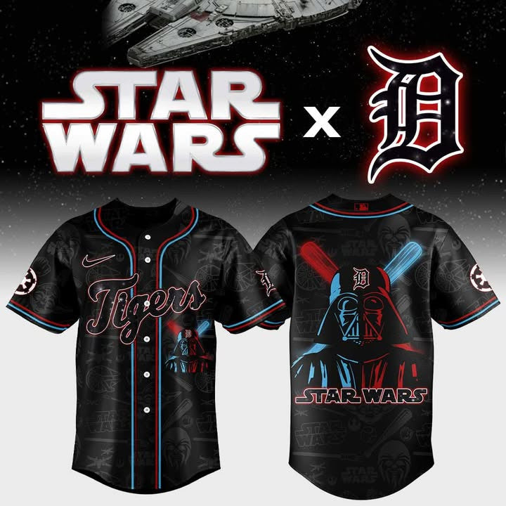 Detroit Tigers X Star Wars Baseball Jersey MLB
