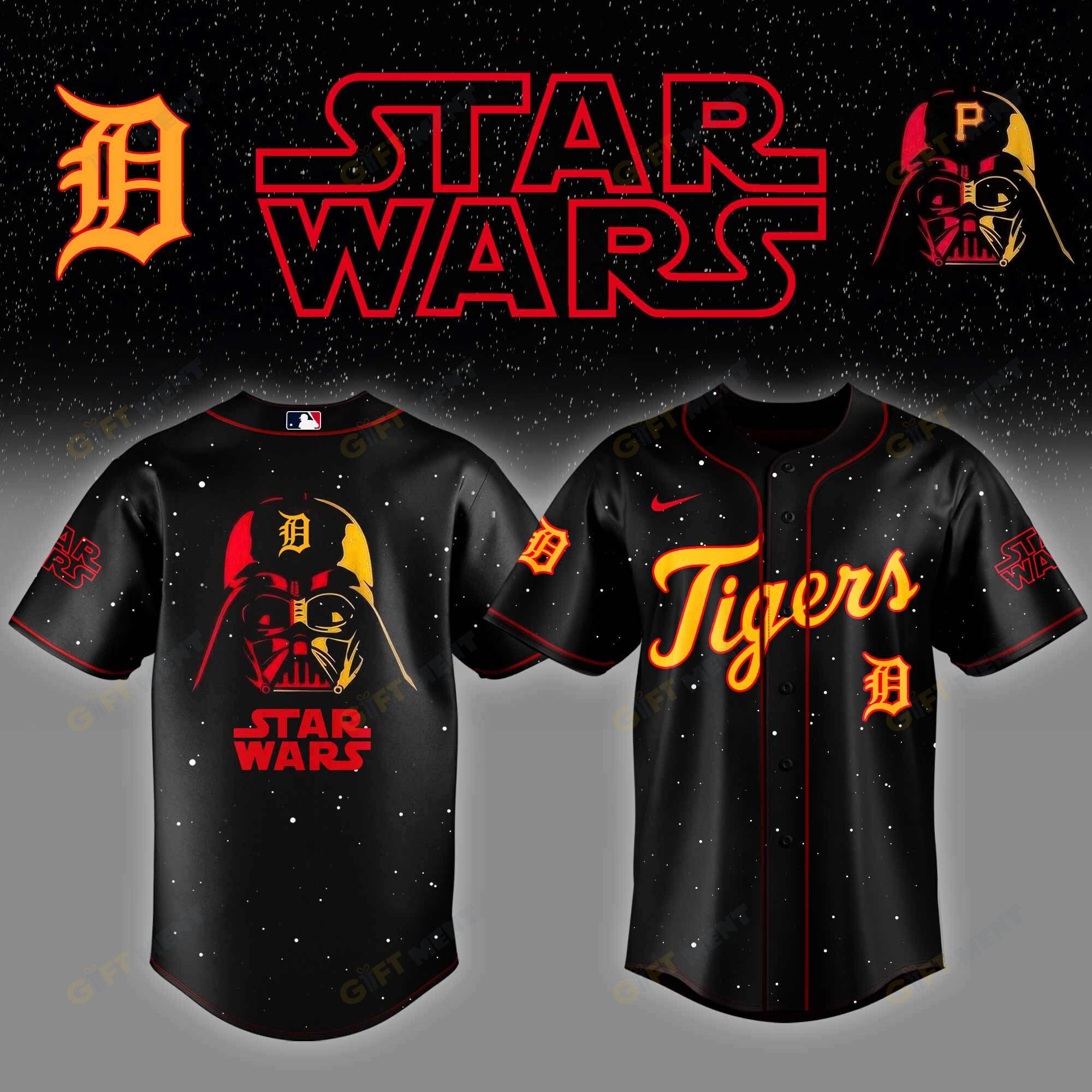 Detroit Tigers x Star Wars Night Baseball Jersey