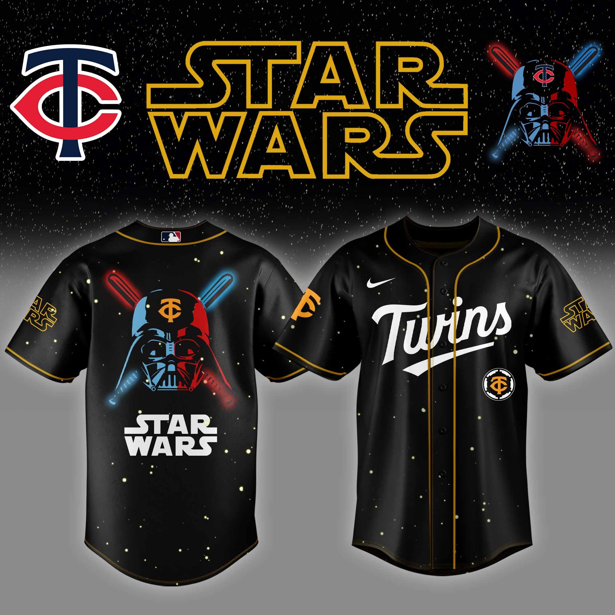 Minnesota Twins MLB x StarWars Baseball Jersey