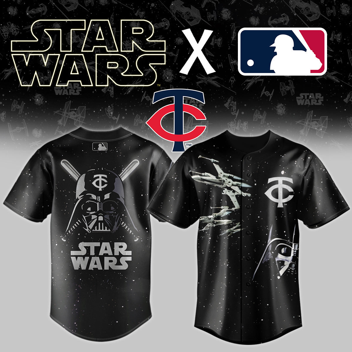 Minnesota Twins x Star wars Baseball Jersey