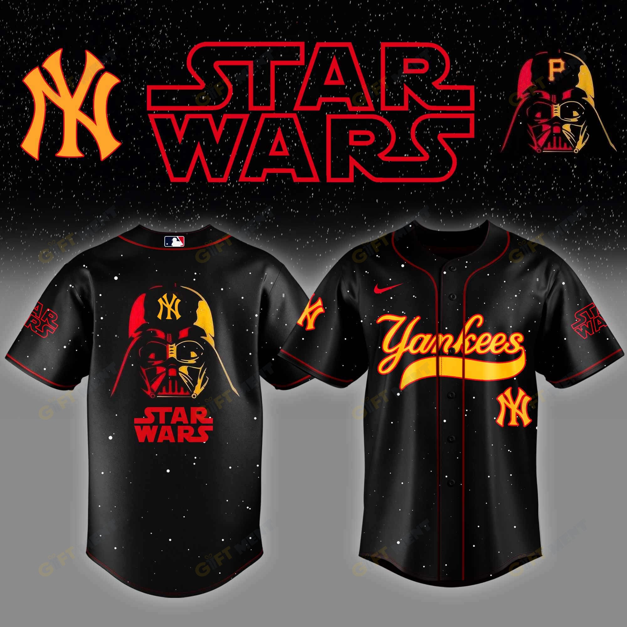 New York Yankees x Star Wars Night Baseball Jersey