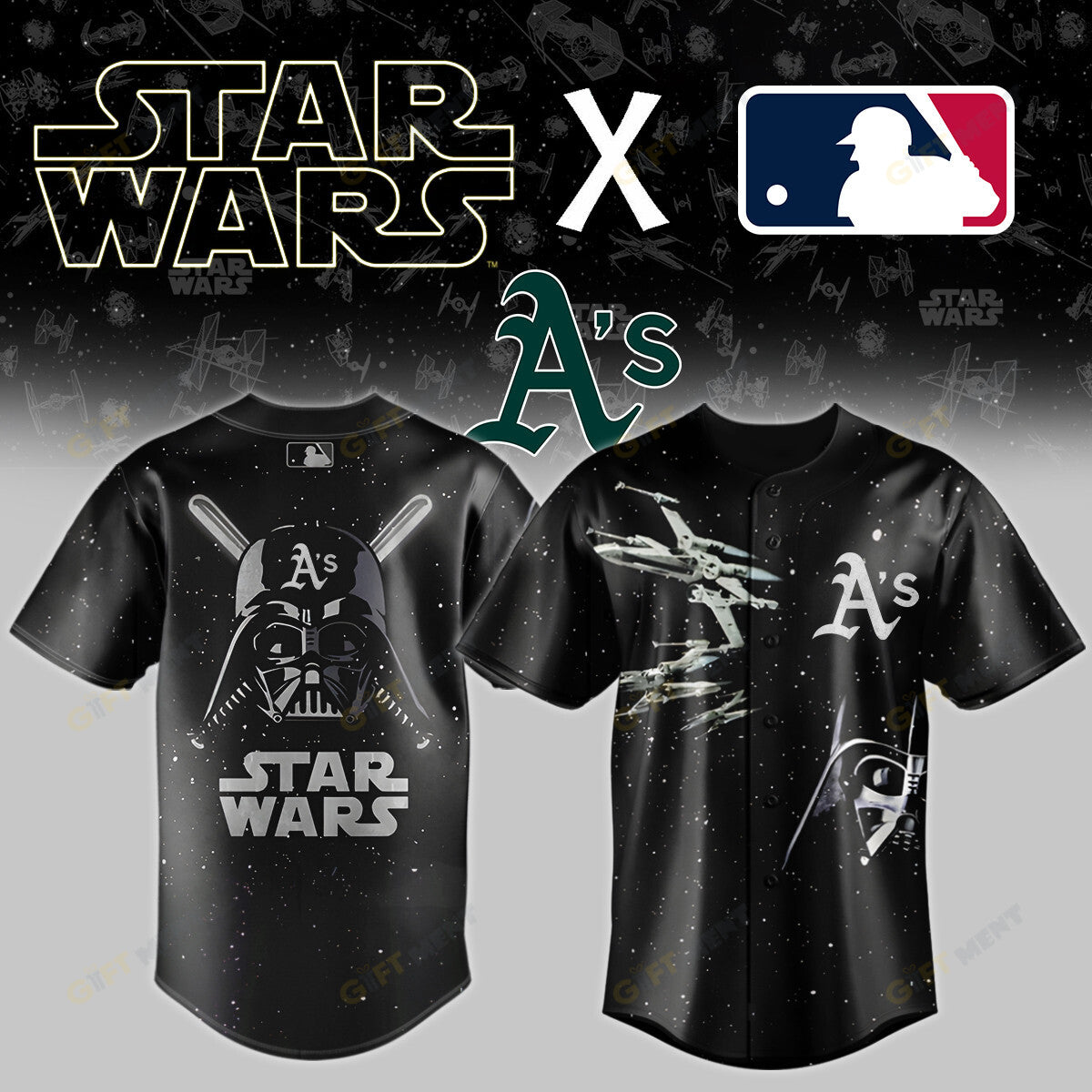 Oakland Athletics x Star wars Baseball Jersey