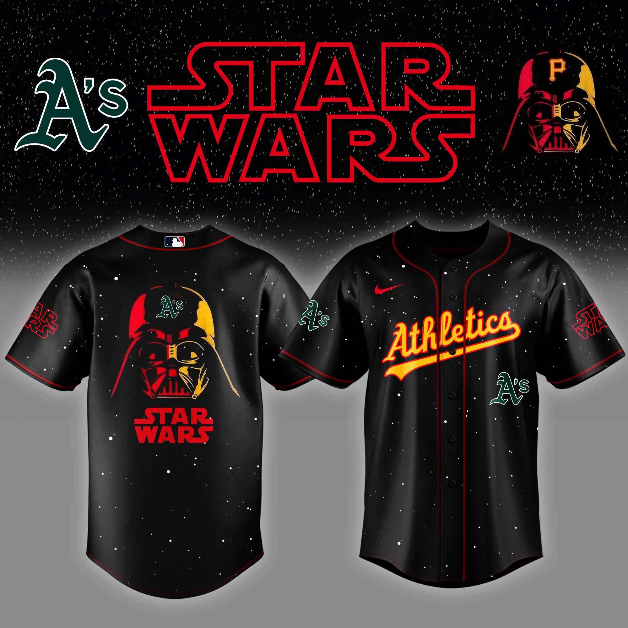 Oakland Athletics x Star Wars Night Baseball Jersey