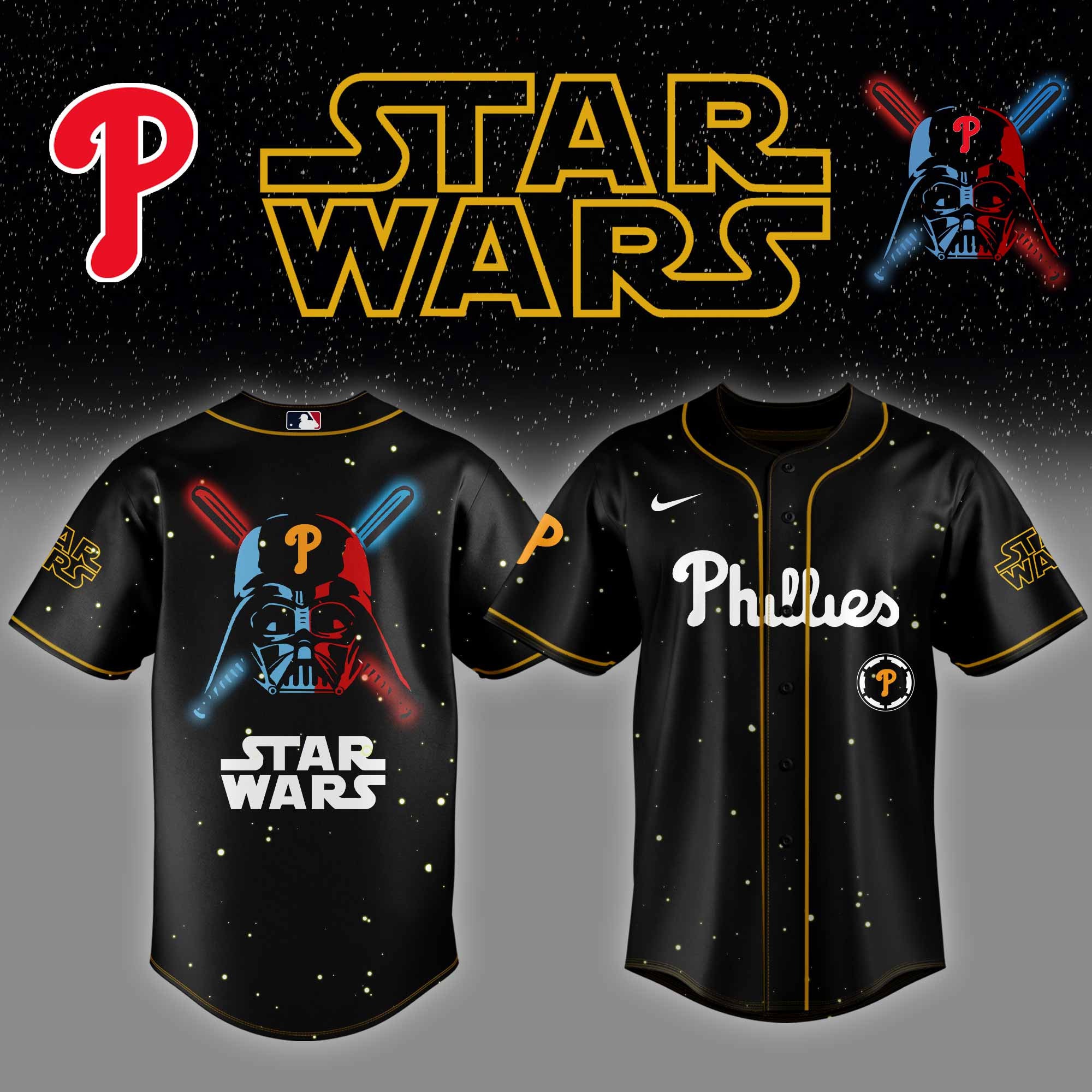 Philadelphia Phillies MLB x StarWars Baseball Jersey