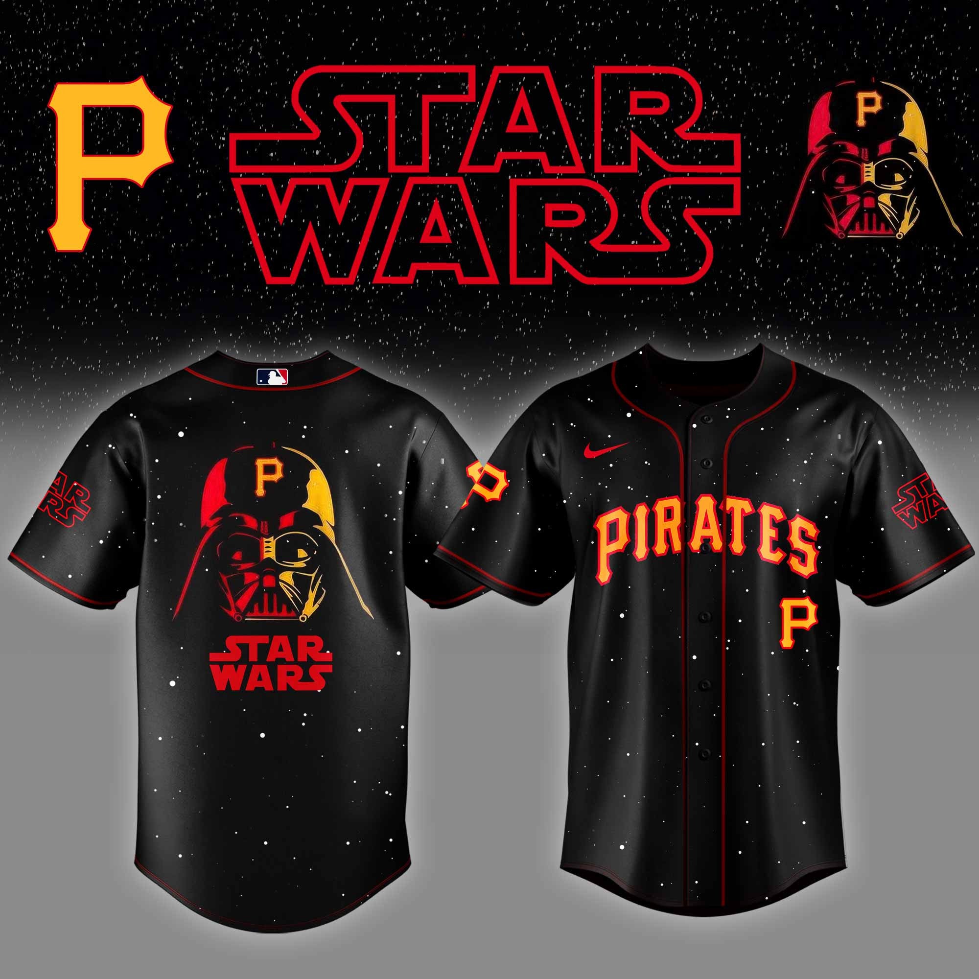 Pittsburgh Pirates x Star Wars Night Baseball Jersey