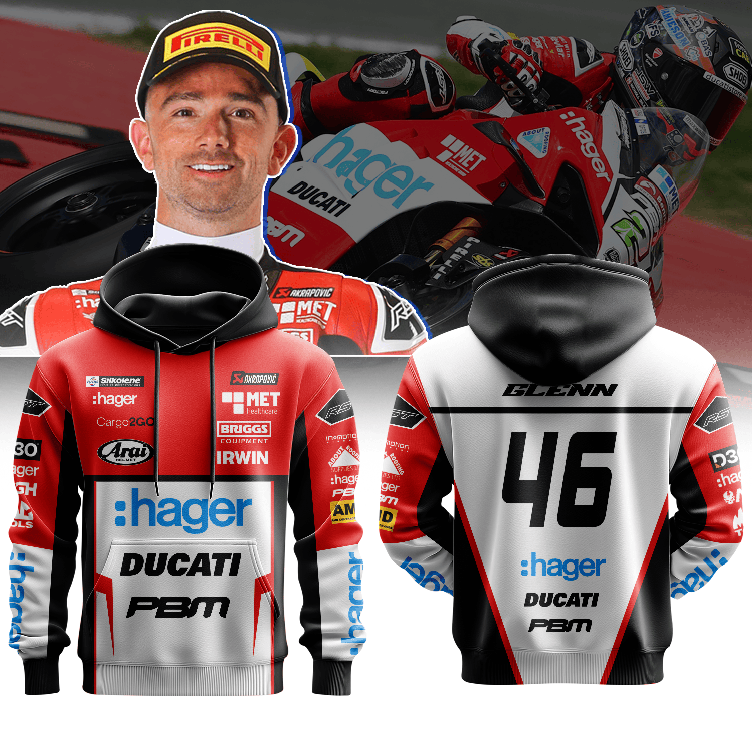 Hager PBM Ducati Premium Hoodie