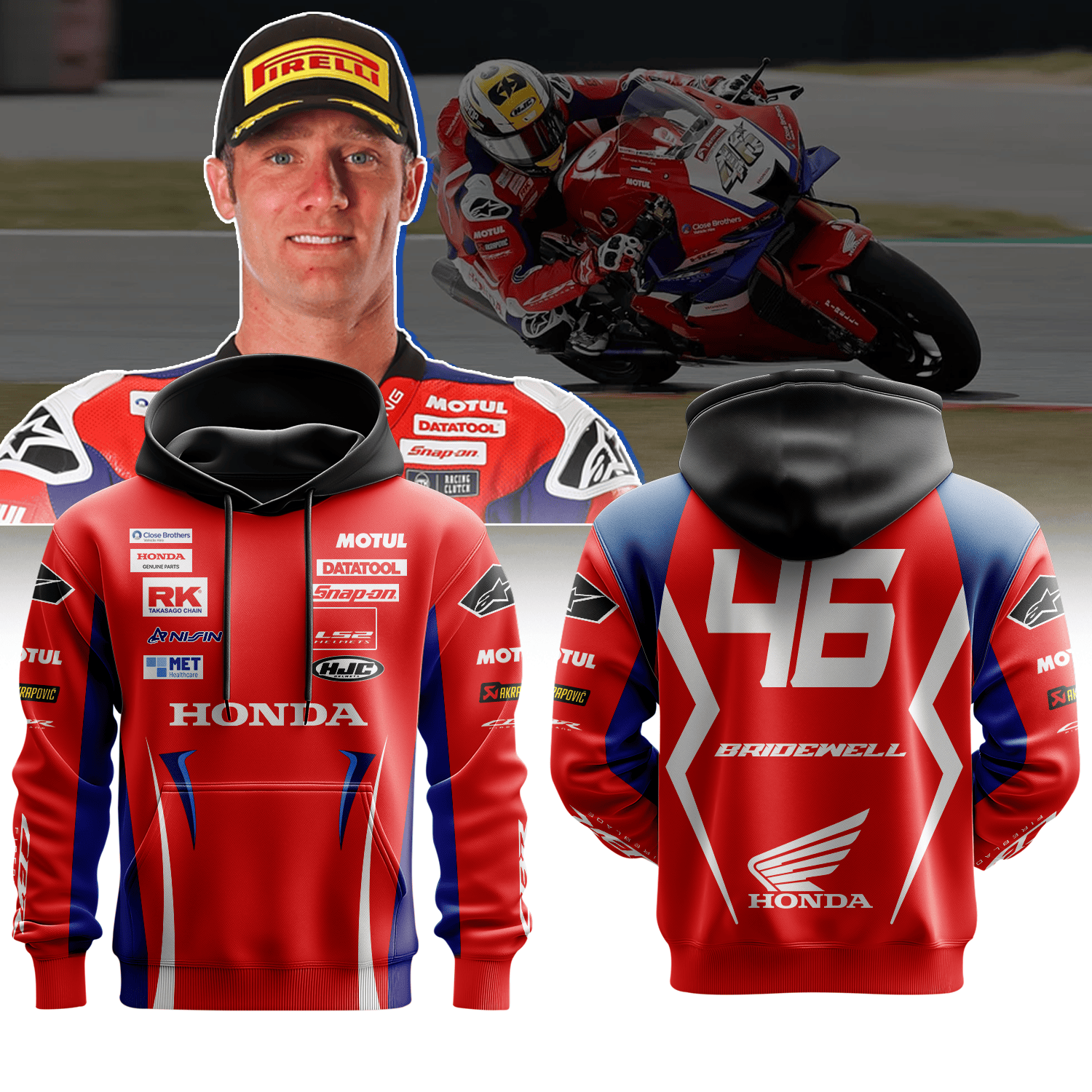 Honda Racing UK Premium Hoodie II
