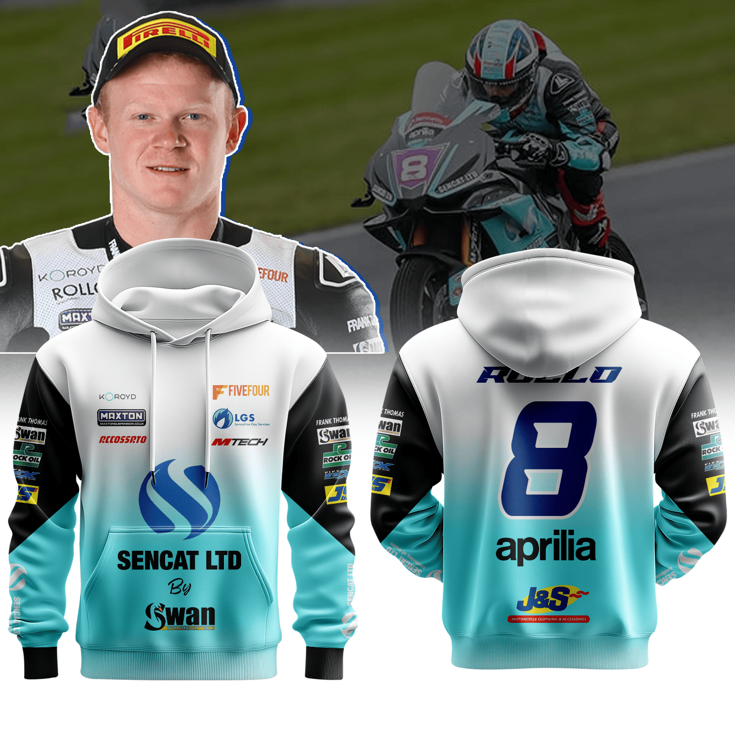 Sencat by Swan Racing Aprilia Premium Hoodie