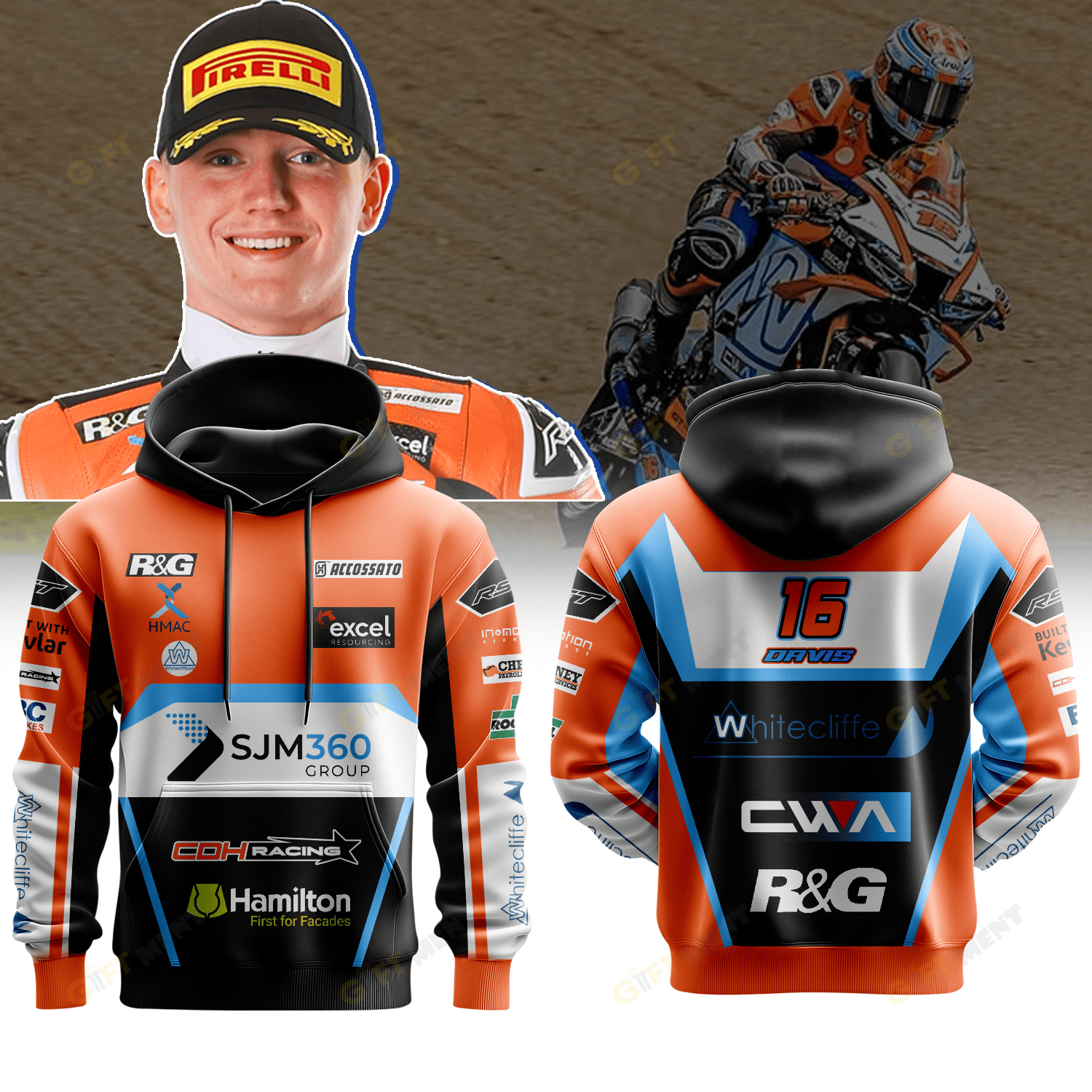 Whitecliffe CDH Racing Honda Premium Hoodie