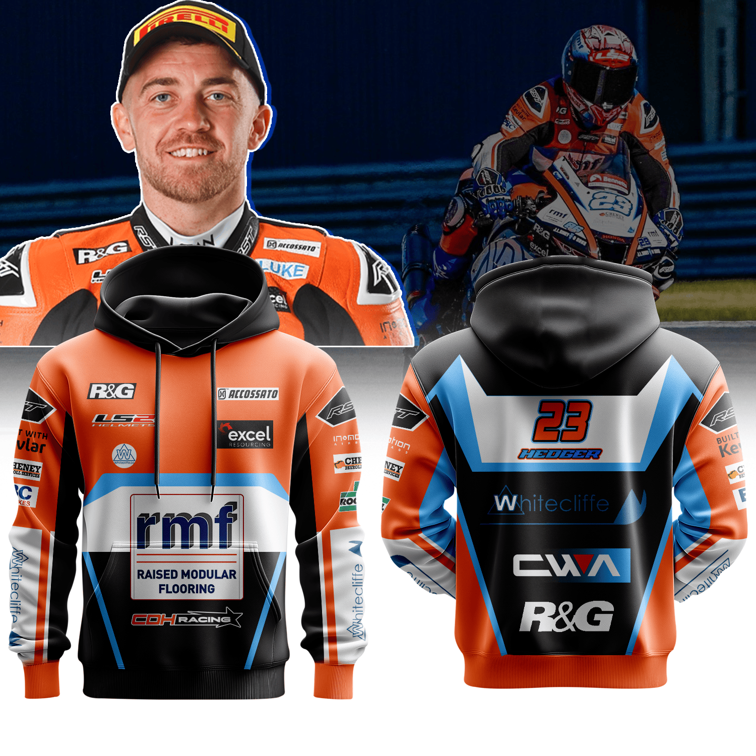 Whitecliffe CDH Racing Honda Premium Hoodie II