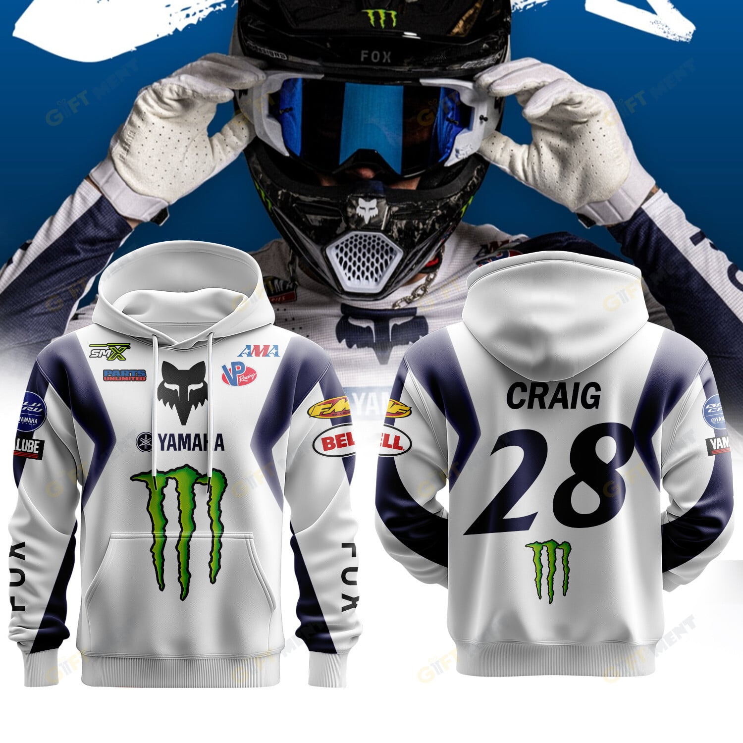 Monster Energy Yamaha Star Racing | Christian Craig Premium Hoodie