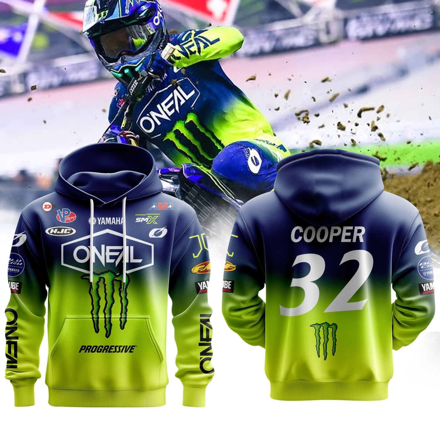 Monster Energy Yamaha Star Racing | Justin Cooper Premium Hoodie