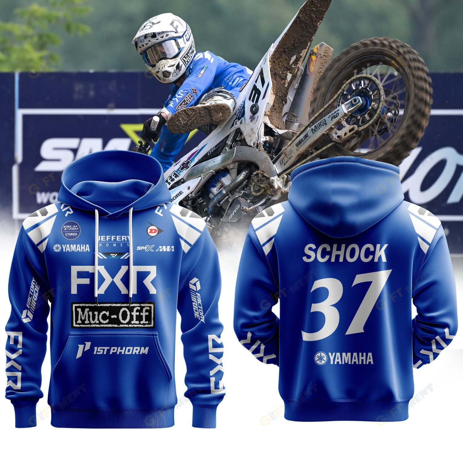 Muc Off|FXR|ClubMX Yamaha | Coty Schock Premium Hoodie