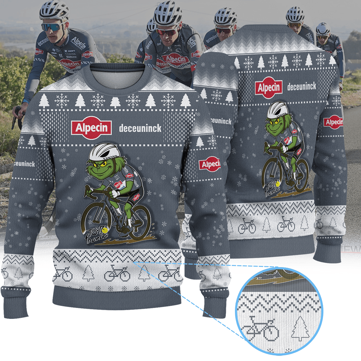 Alpecin Deceuninck × Grinch Christmas Ugly Sweater