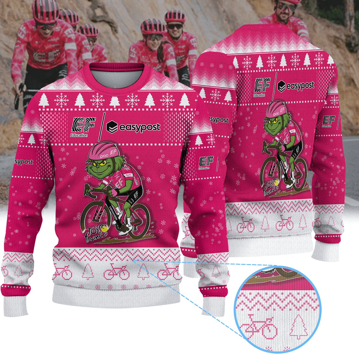 EF EDUCATION EASYPOST × Grinch Christmas Ugly Sweater