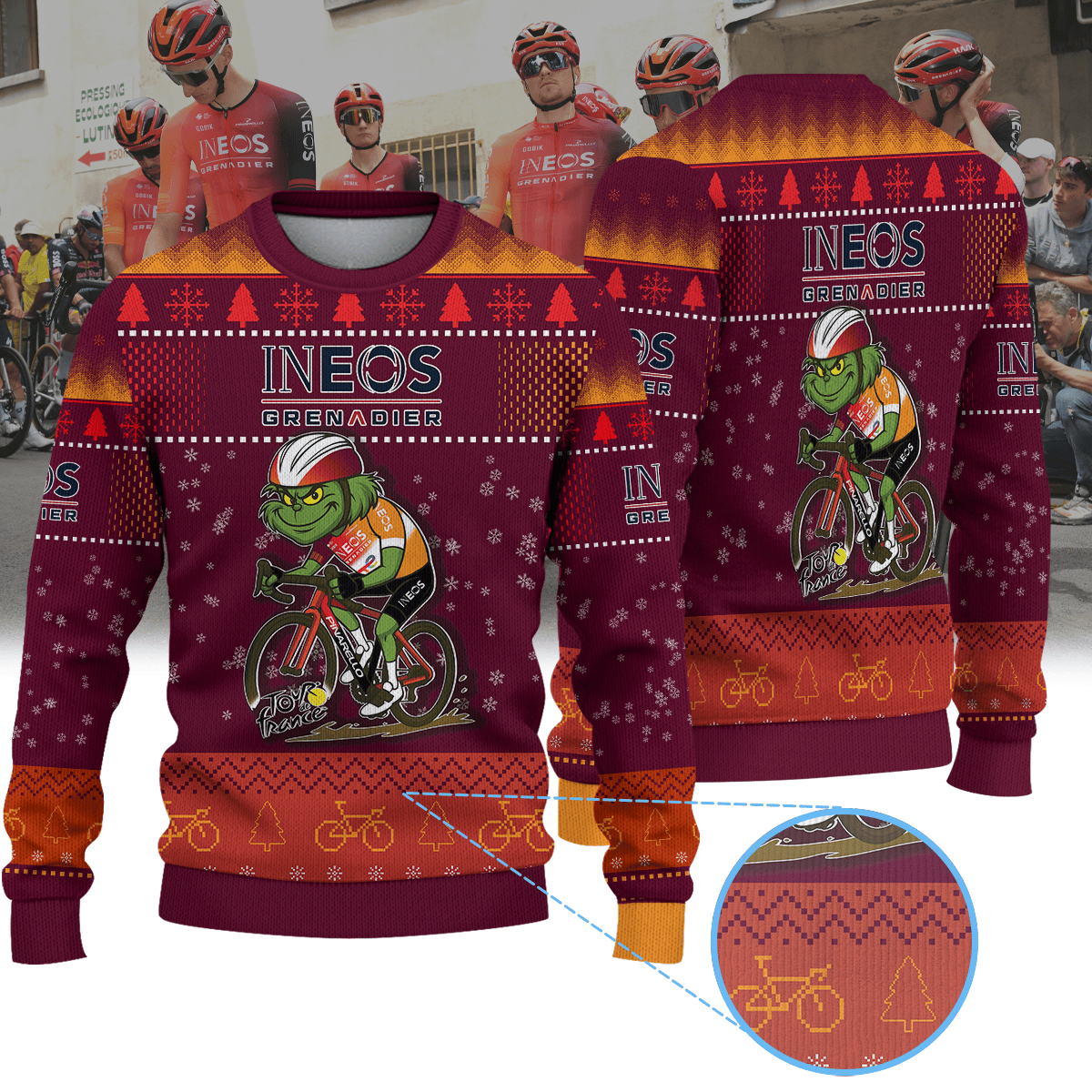 INEOS GRENADIERS × Grinch Christmas Ugly Sweater