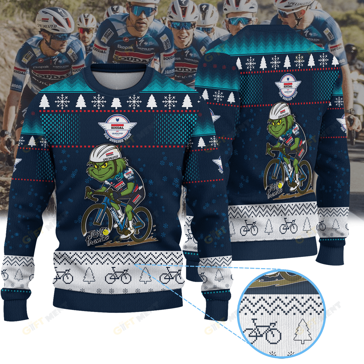 SOUDAL QUICK STEP × Grinch Christmas Ugly Sweater