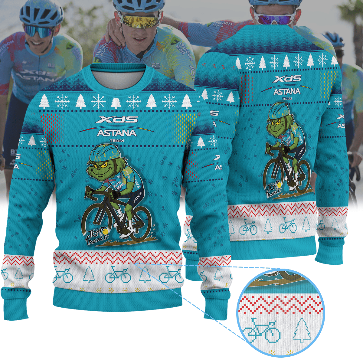 XDS ASTANA TEAM × Grinch Christmas Ugly Sweater