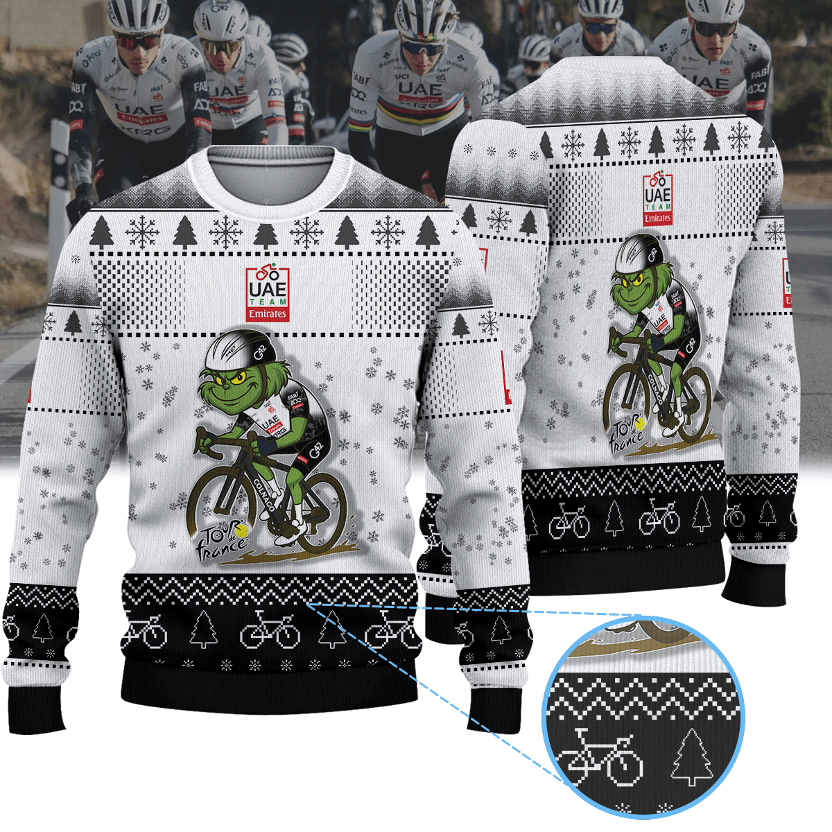 UAE TEAM EMIRATES XRG × Grinch Christmas Ugly Sweater